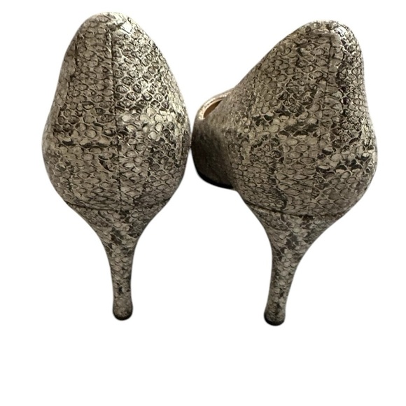 Cole Haan GrandSeries White Grey Black Snakeskin Leather Pumps Heels - Size 7.5B - Picture 5 of 7